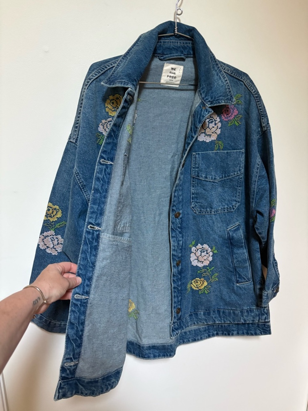 NWOT Free People We The Free Madison City Embroidered Jacket Size Medium - Picture 7 of 16
